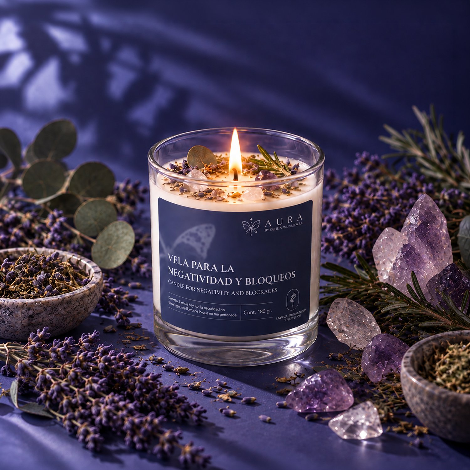 Vela para la Negatividad y Bloqueos | Candle for negativity and Blockages